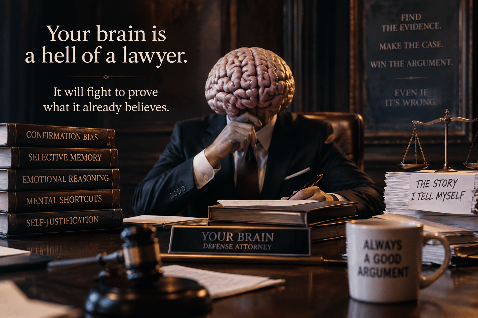 What Your Brain Believes, It Will Fight to Prove