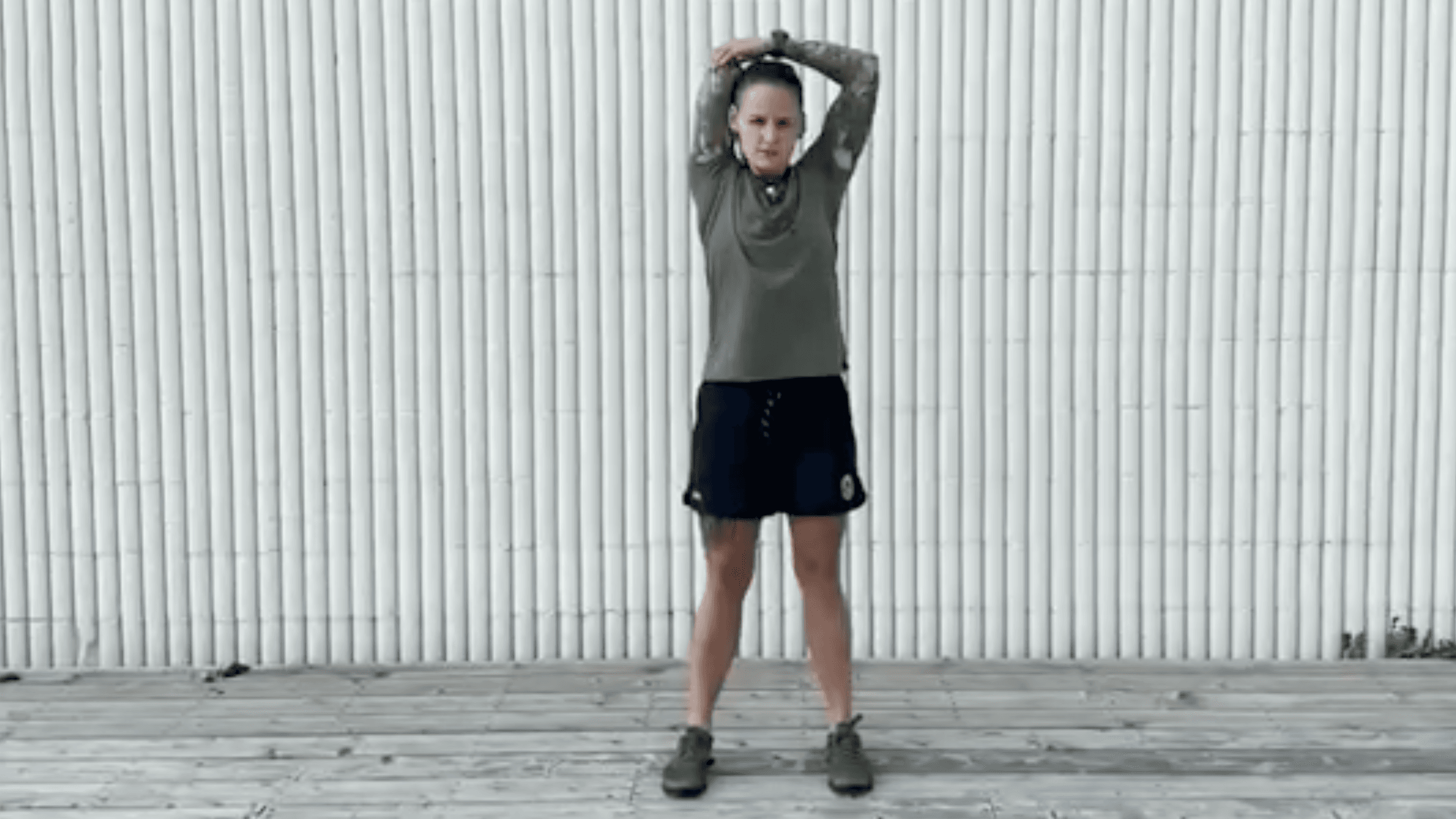 Flexibility/Cool-Down: Standing Triceps Stretch