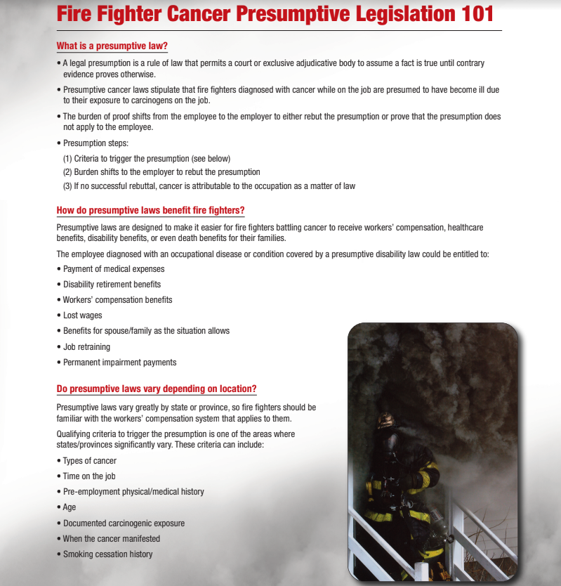 Firefighter Cancer Presumptive Legislation 101 - CRACKYL Magazine